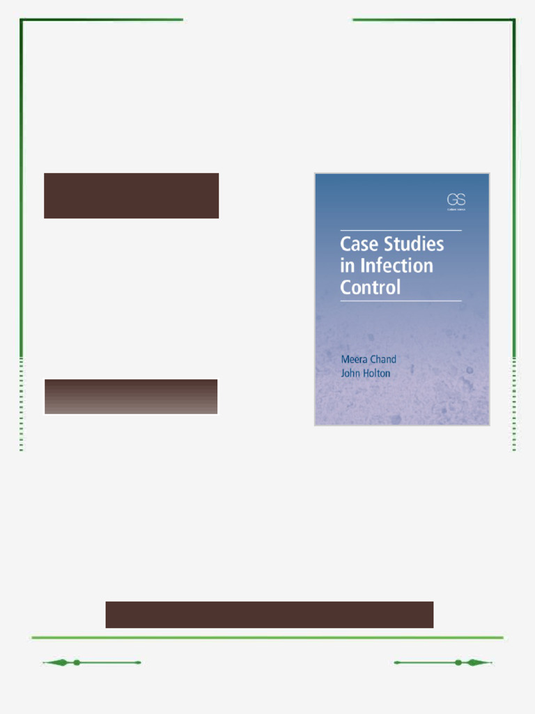 Case Studies in Infection Control First Edition Chand eBook study ...