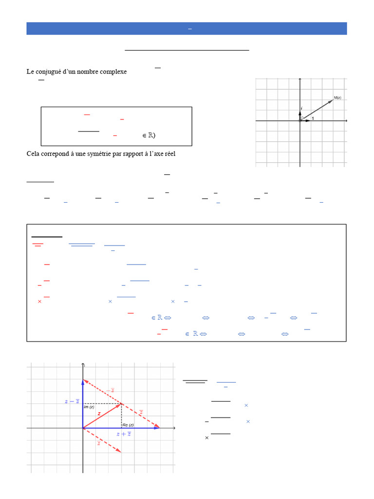 Nombres complexes : forme algébrique et propriétés | PDF | Nombre ...