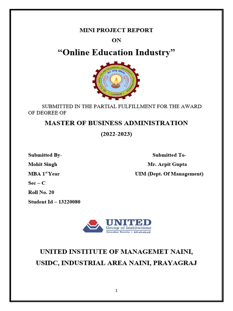 728726995 Mini Project 2 Report | PDF | Educational Technology ...