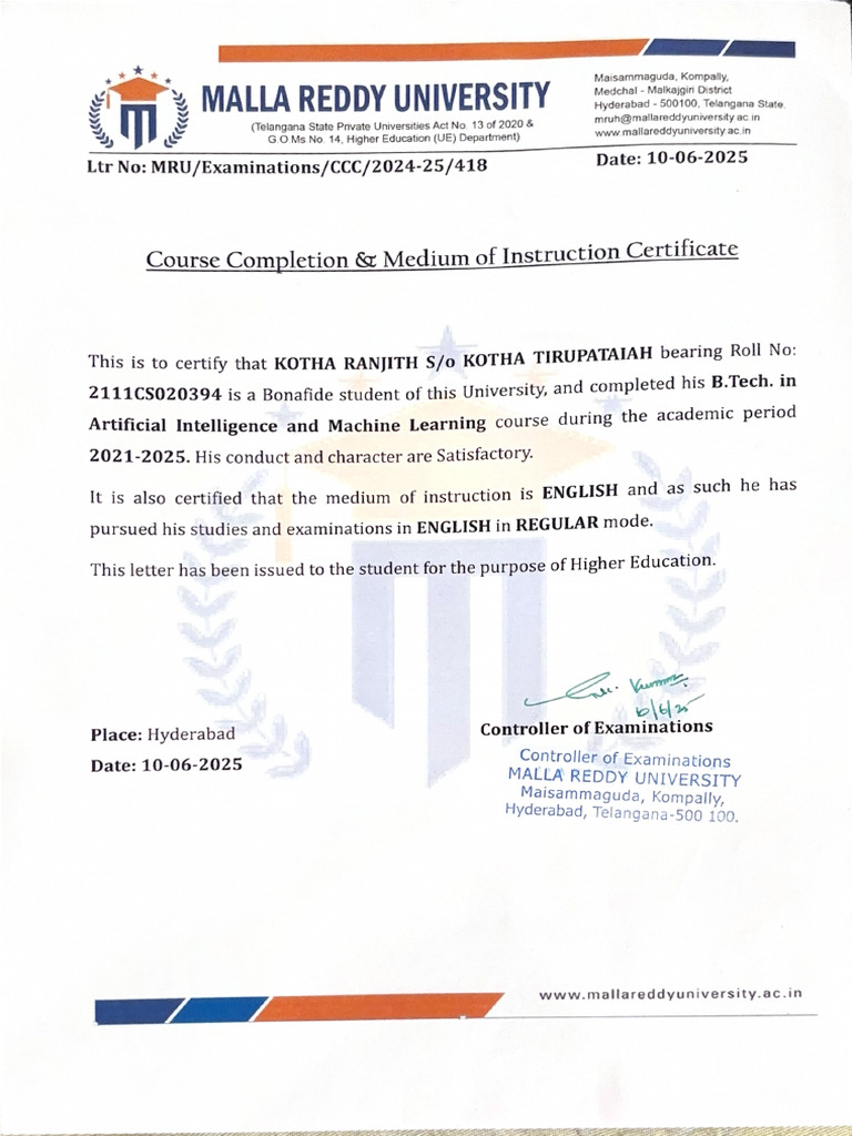 Malla Reddy University | PDF