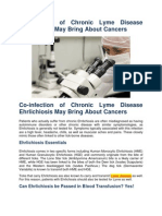 Co-Infection of Chronic Lyme Disease Ehrlichiosis May Bring About Cancers