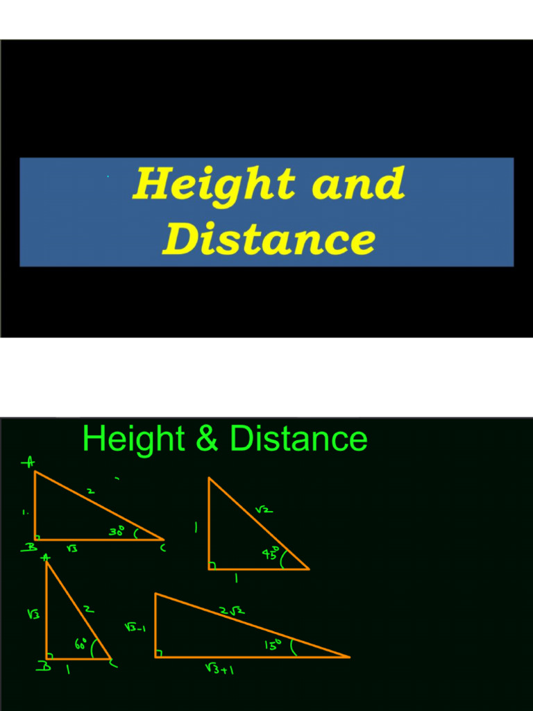 Hight and Distance | PDF