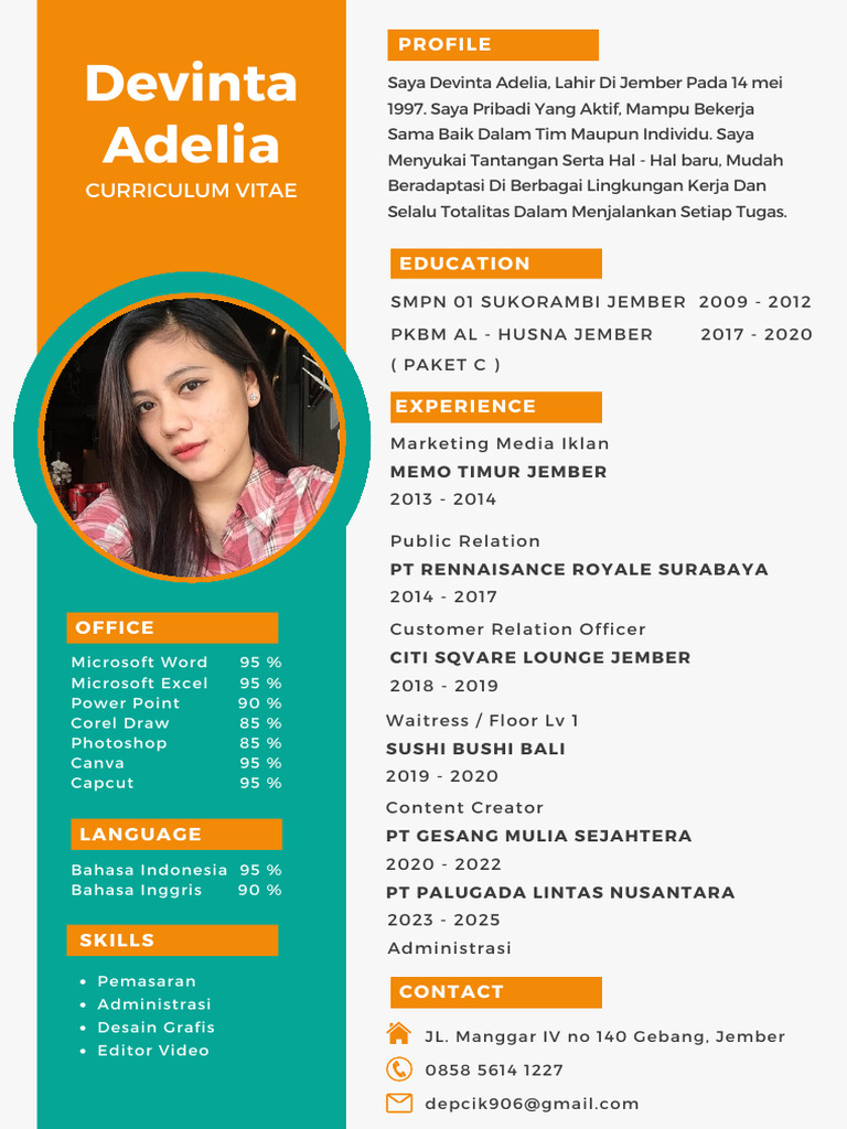 CV Devinta Adelia: Pemasaran & Desain | PDF
