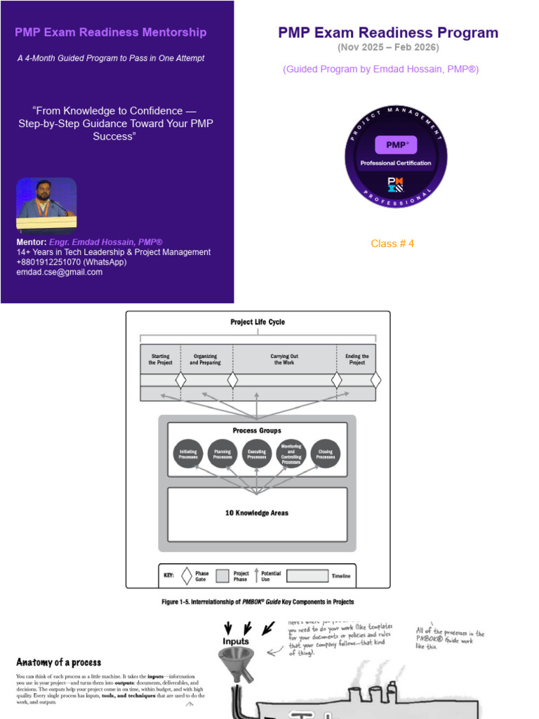 PMP Exam Readiness Mentorship Program | PDF | Project Management | Business