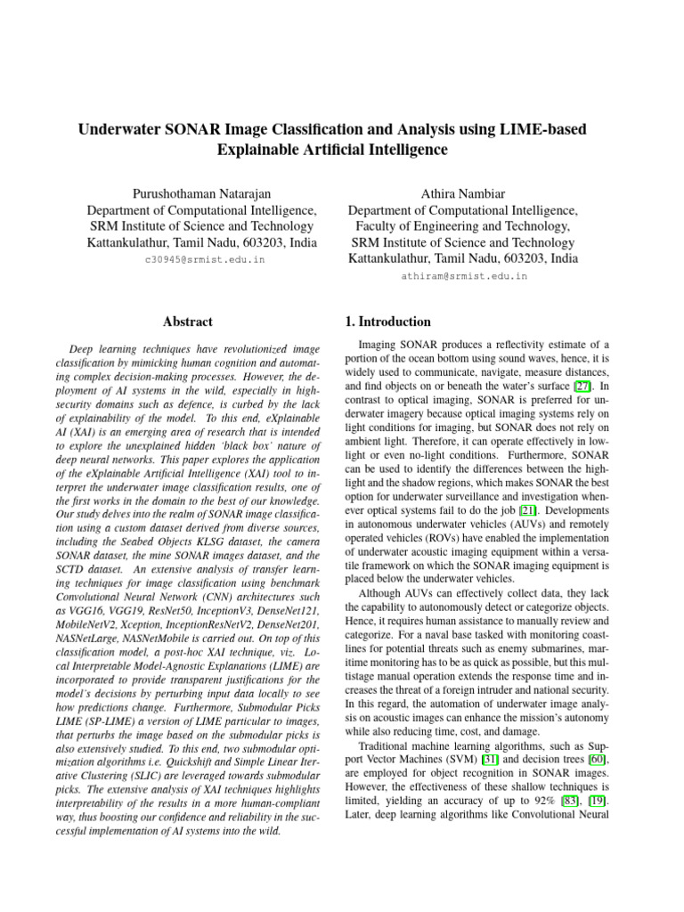 2408.12837v2 | PDF | Deep Learning | Sonar