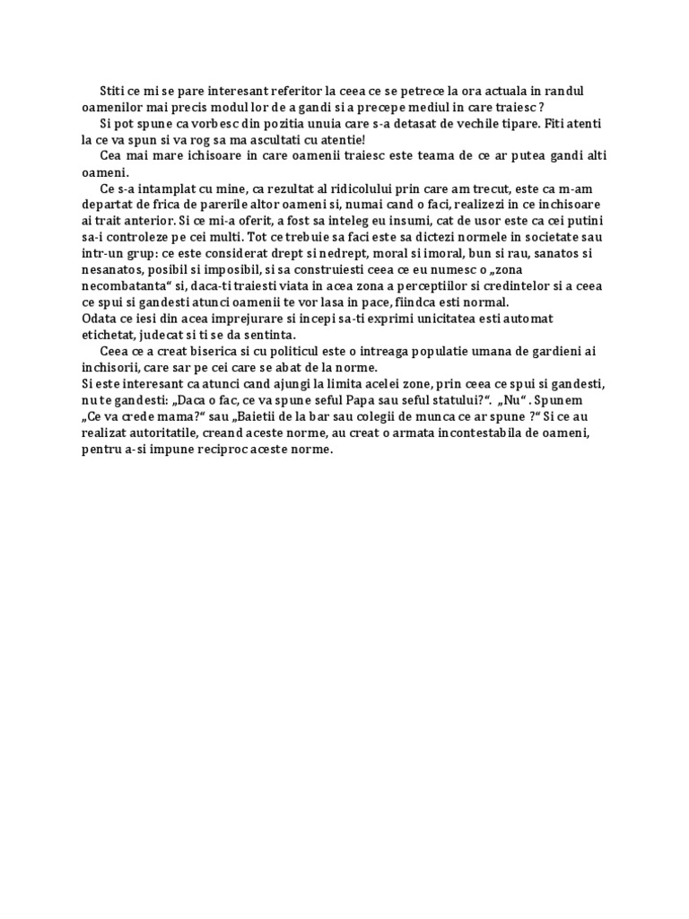Inchisoarea Mintii | PDF