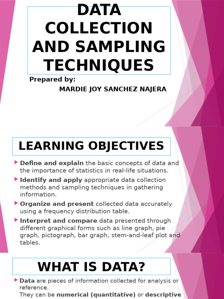 Data Collection and Sampling Methods | PDF | Sampling (Statistics ...