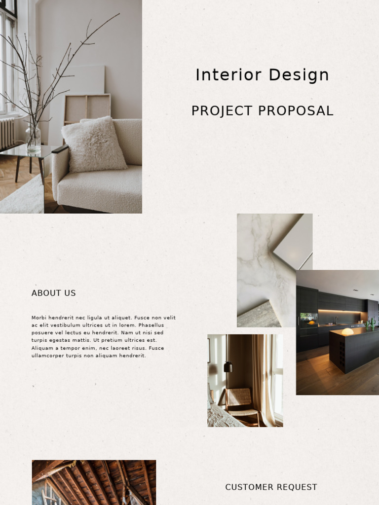 Neutral Elegant Luxury Simple Minimalist Interior Design Project ...