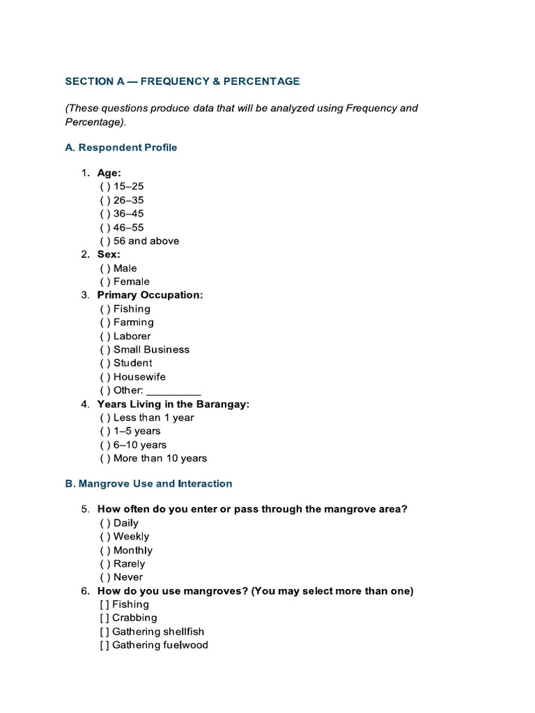 Research Questions | PDF