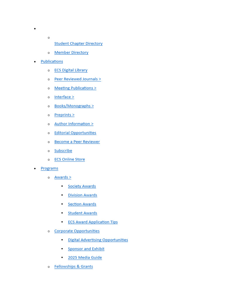 ECS Member and Publication Resources | PDF