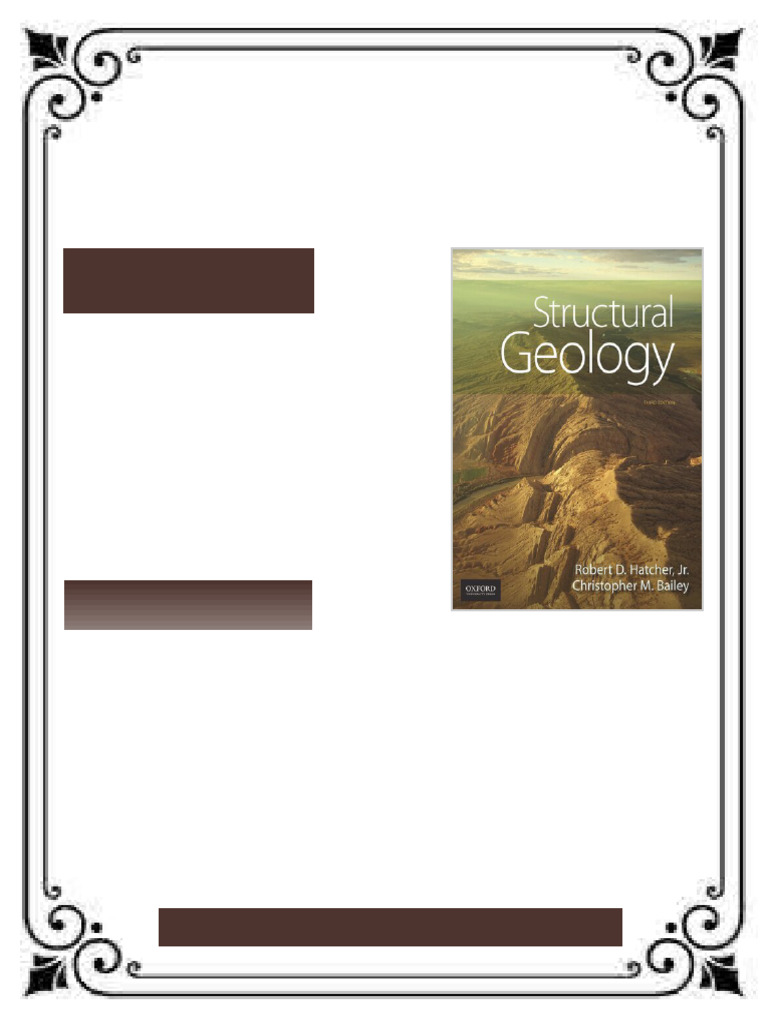 Structural Geology Principles, Concepts, and Problems Third Edition ...