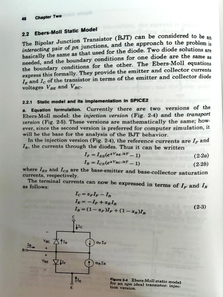 Ebers-Moll Model for Bipolar Junction Transistors | PDF | Bipolar ...