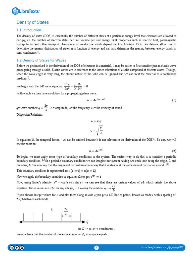Understanding Density of States in Solids | PDF | Waves | Electron