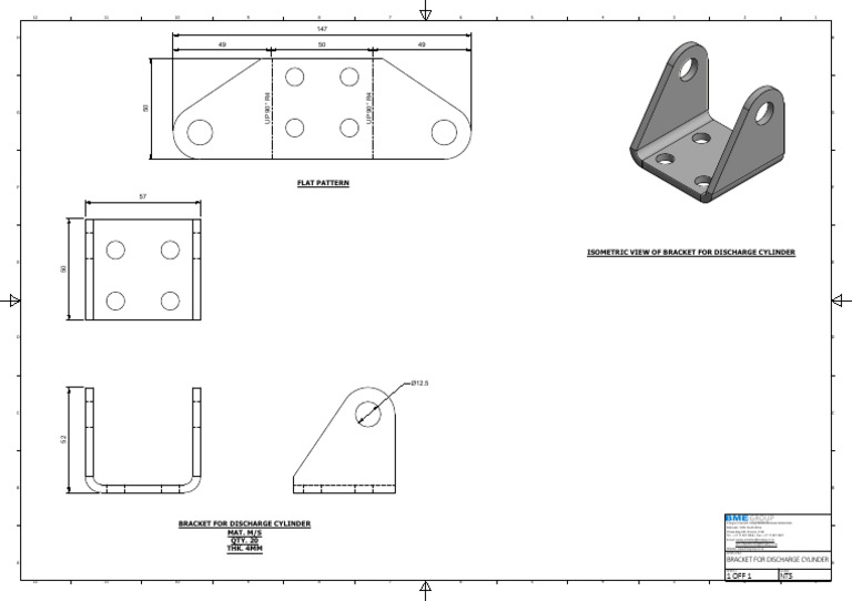 Bracket for Discharge Cylinder | PDF