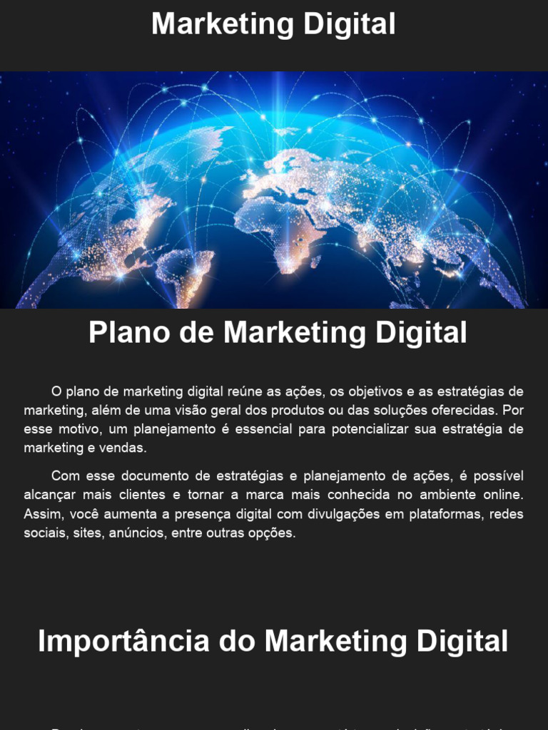Plano de Marketing Digital Eficaz | PDF | Marketing | Marketing digital