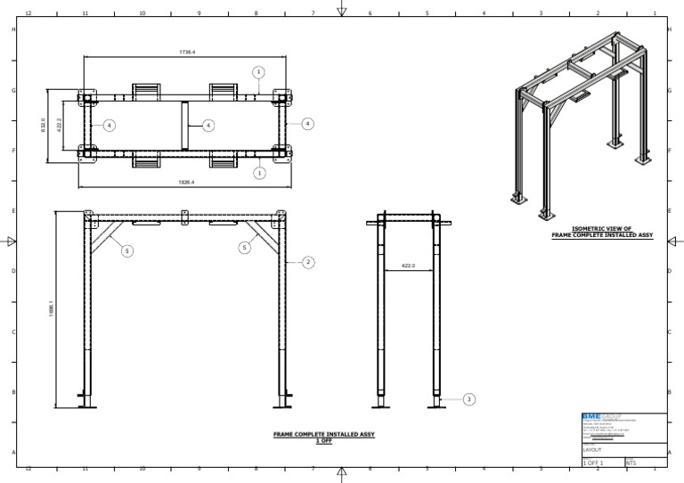 Isometric View of Frame Assembly | PDF