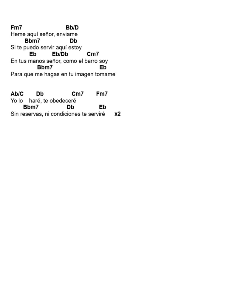Letra de canción de entrega y servicio | PDF
