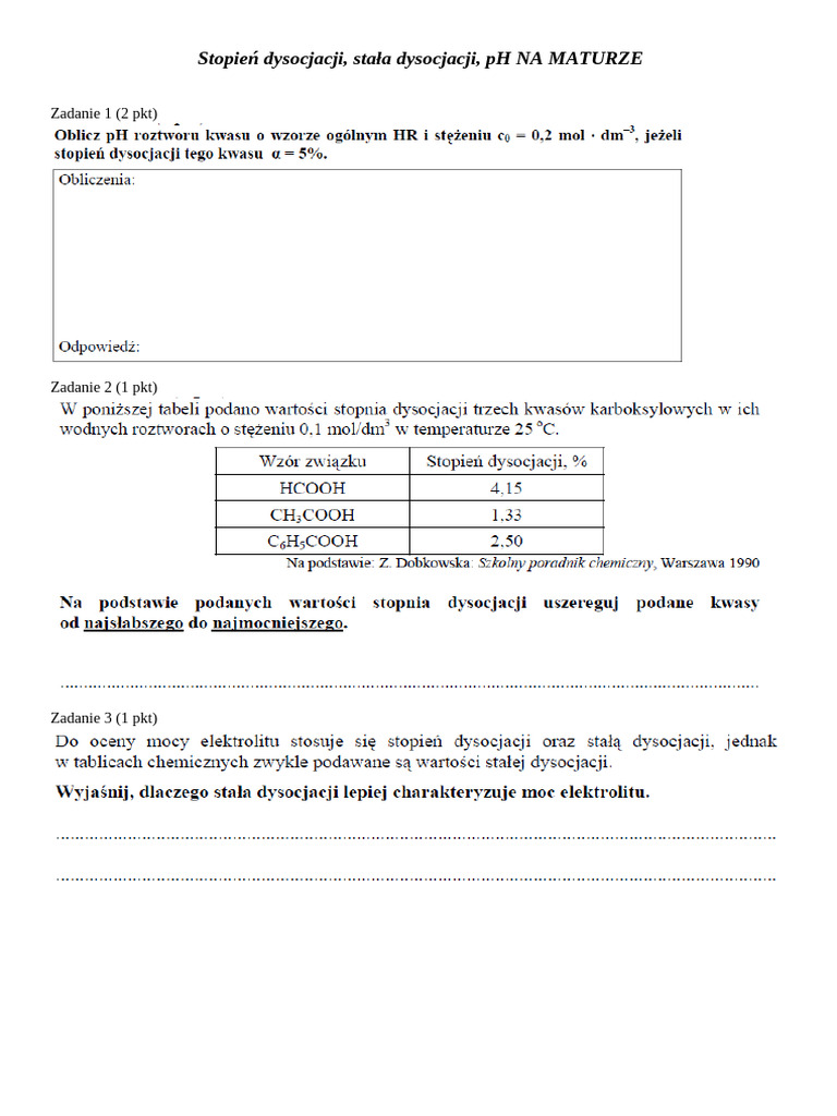 Stala Stopien PH | PDF