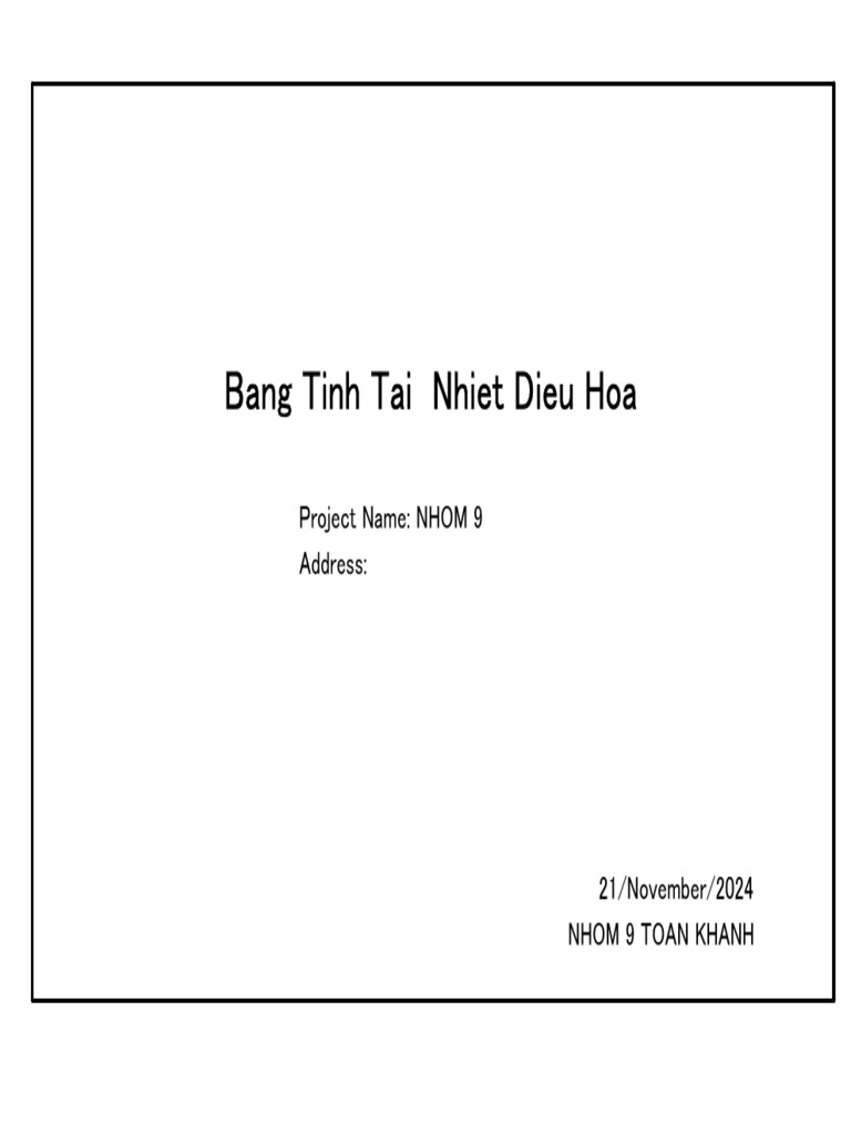 Heat Load Analysis for NHOM 9 Project | PDF | Wall | Roof