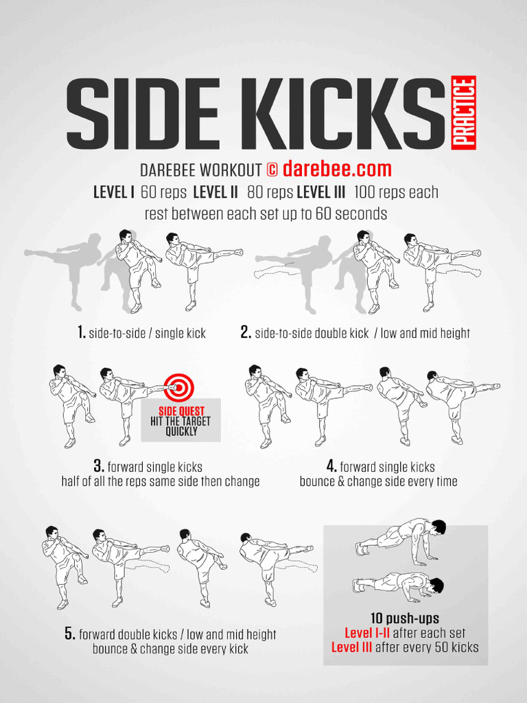 Sidekicks Practice Workout | PDF
