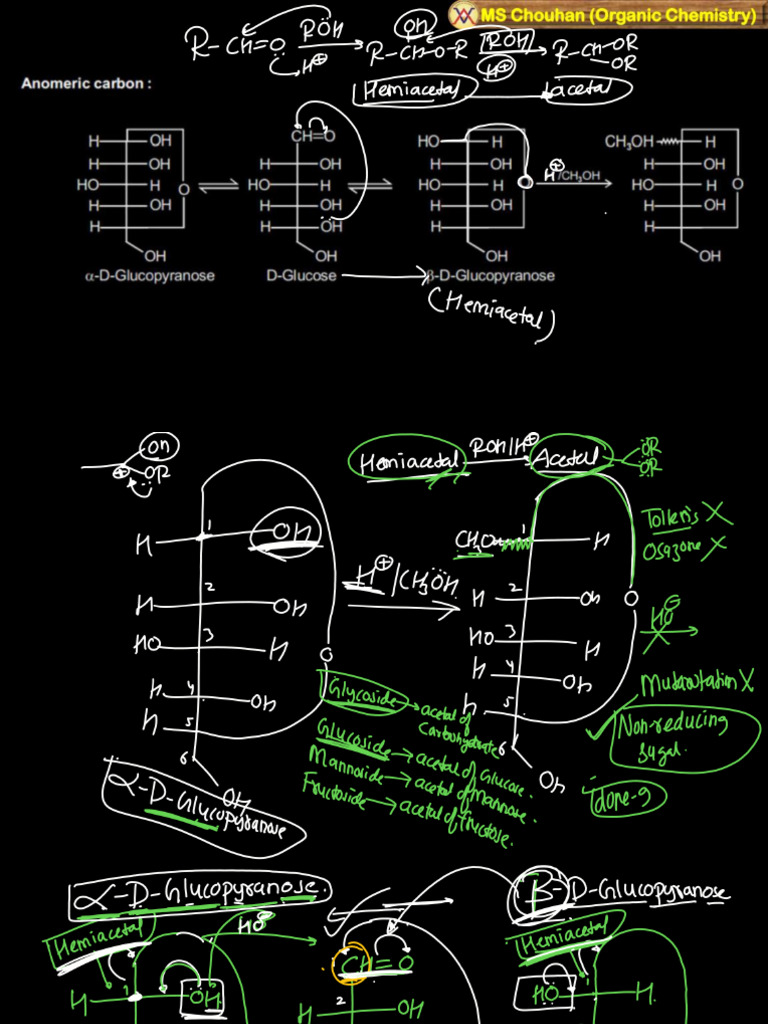 Carbohydrates - L-03 (Class Notes) - Cyclic Structure - 708451 - Crwill ...