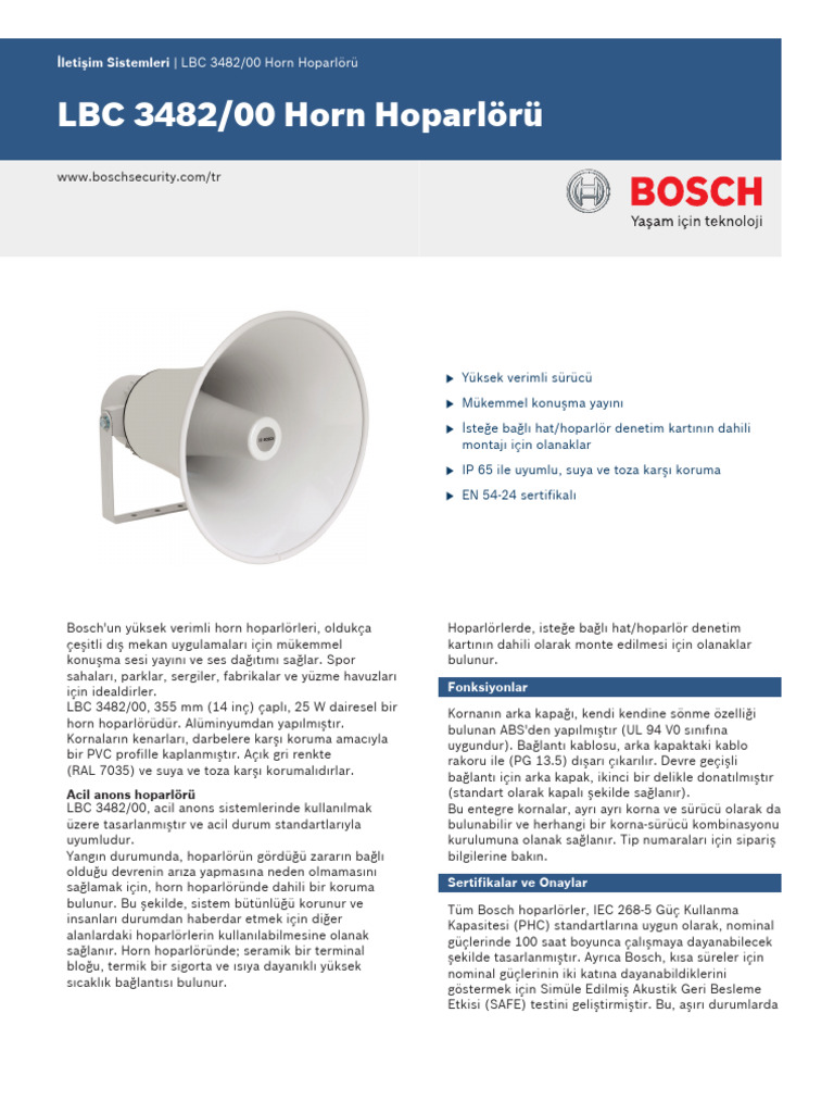 LBC 3482 00 Data Sheet TRTR 1933714827 | PDF