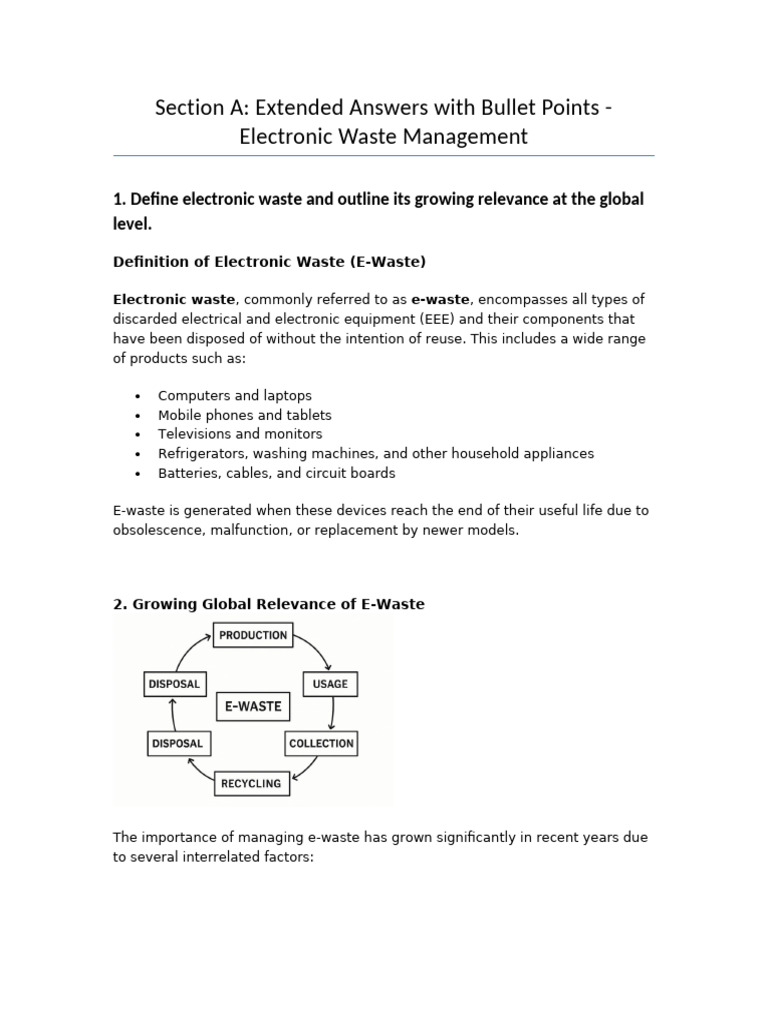 Understanding Electronic Waste Management | PDF | Electronic Waste | Waste