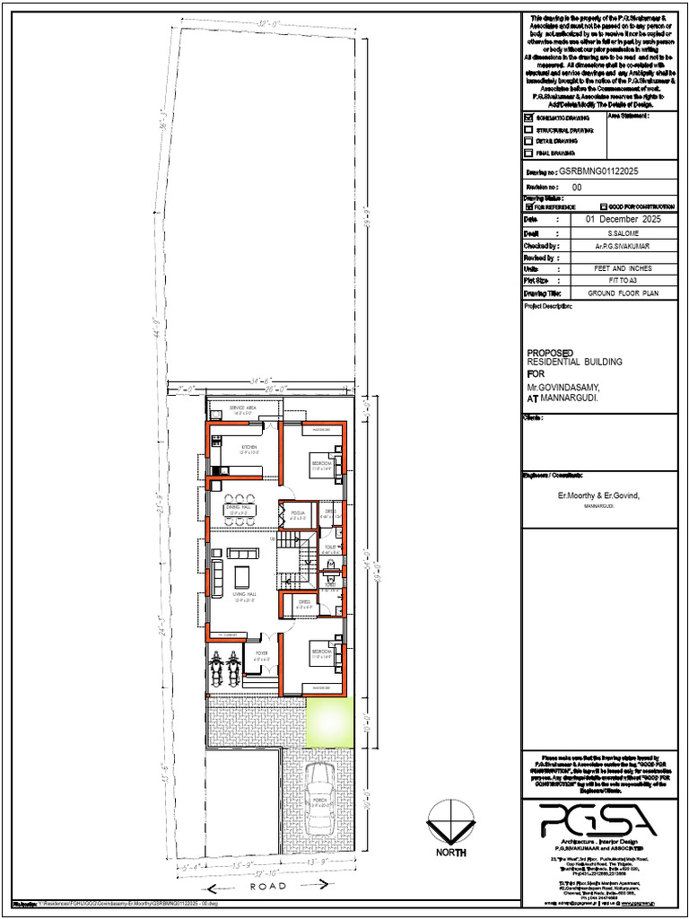 1. Gsrbmng01122025 - 00 Ground Fl Plan | PDF