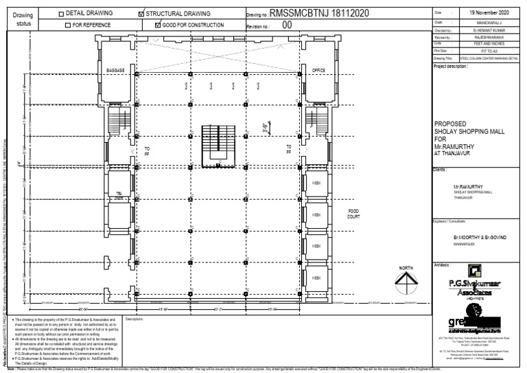 Steel Column Center Marking Detail | PDF