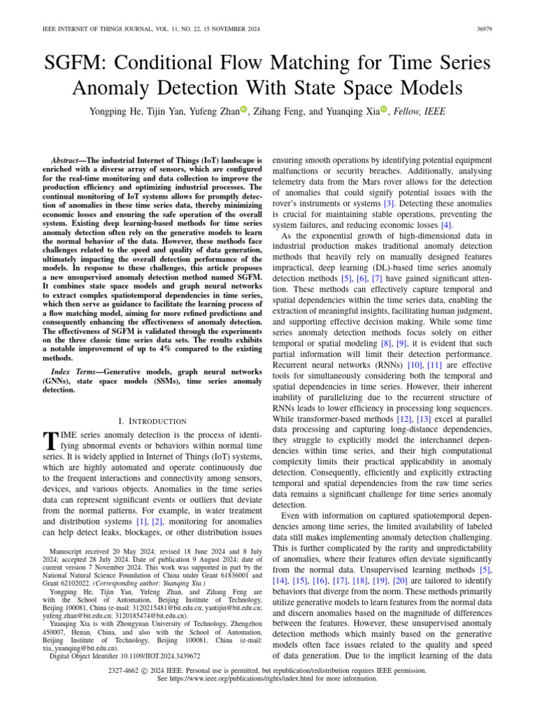 SGFM: Time Series Anomaly Detection | PDF | Time Series | Normal ...