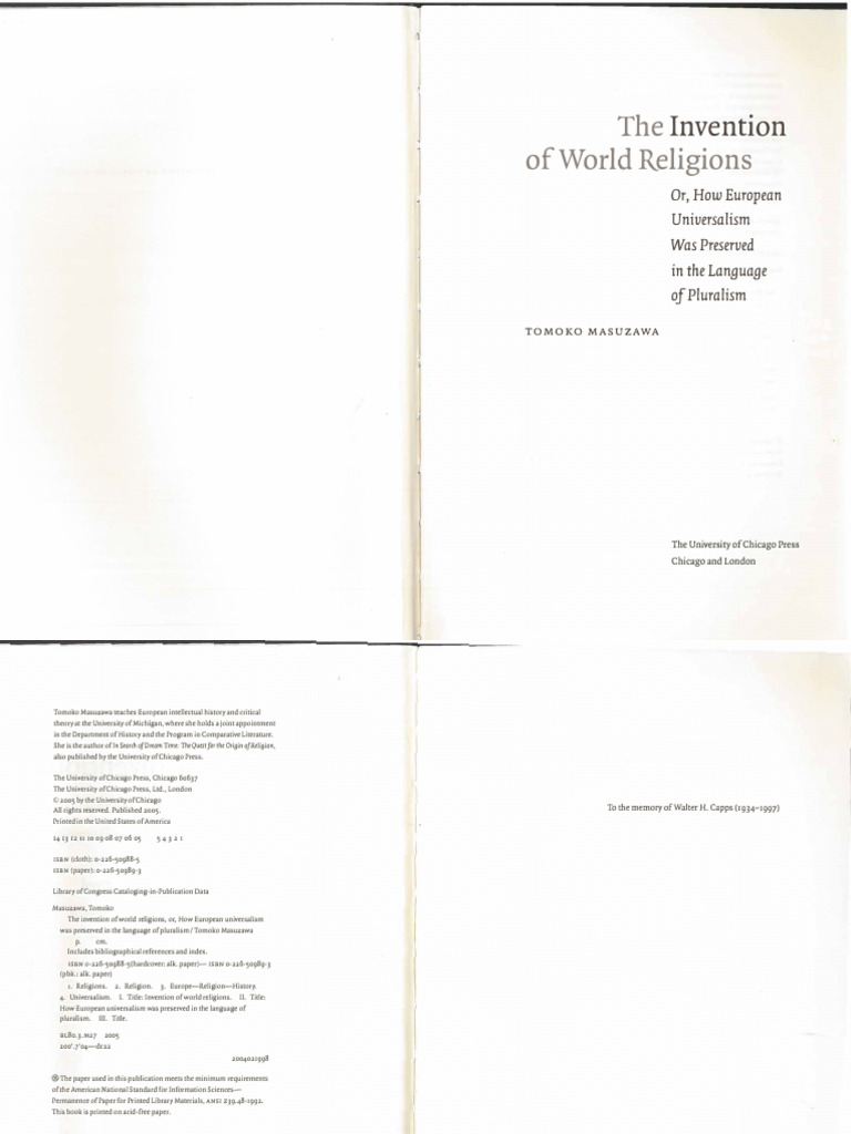 Invention of World Religions Explained | PDF | Paganism | Religious Studies