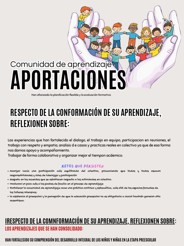 Fortalecimiento de Comunidades de Aprendizaje | PDF | Aprendizaje ...