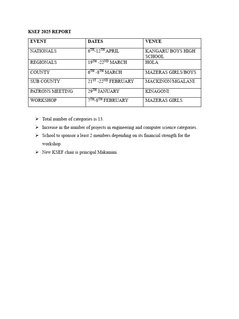 Ksef Planning Report | PDF