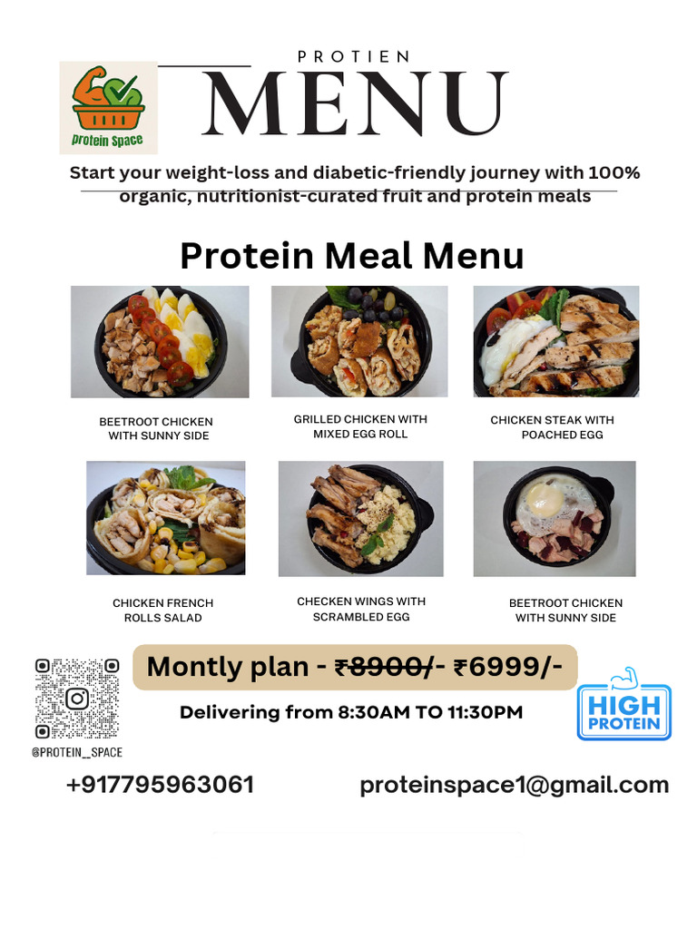 Protein-Packed Meal Plan for Weight Loss | PDF
