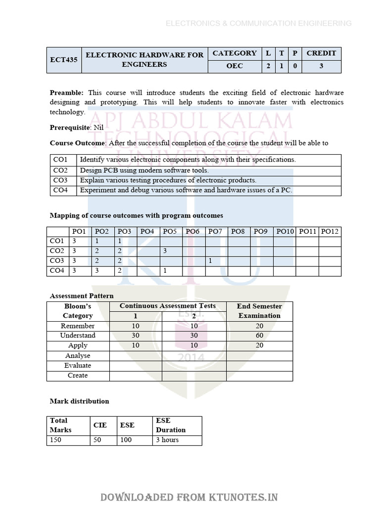 Electronic Hardware Design Course Overview | PDF | Printed Circuit ...