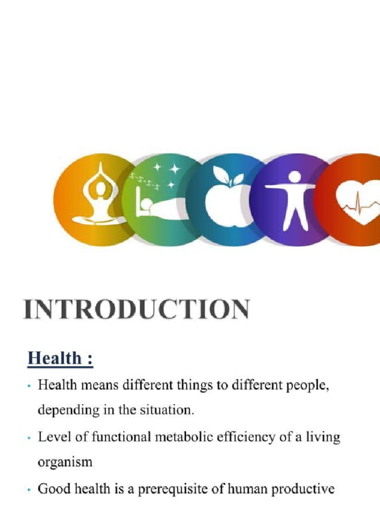 Inroduction To Health & Illness | PDF