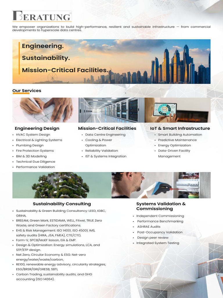 Sustainable Infrastructure Engineering Solutions | PDF | Data Center ...
