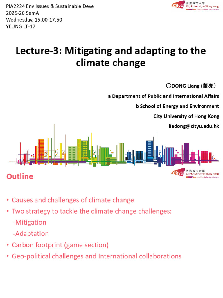 Climate Change Mitigation and Adaptation Strategies | PDF | Clean ...