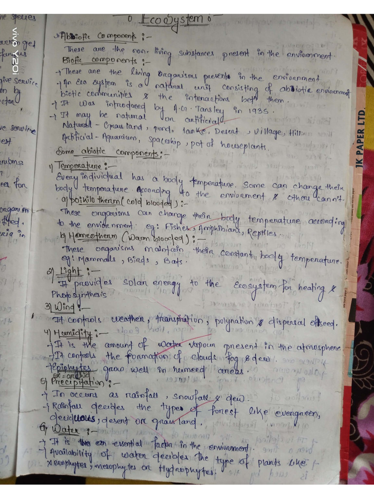 Eco System. Notes | PDF