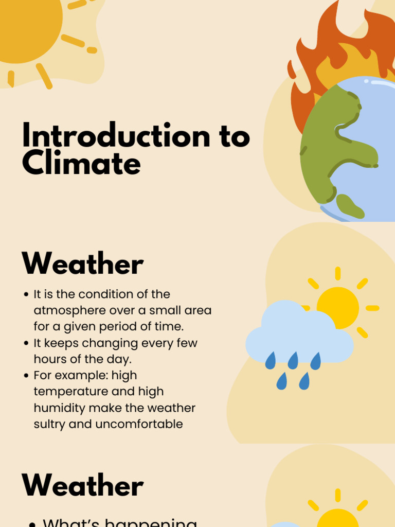 Introduction to Climate | PDF | Monsoon | Rain