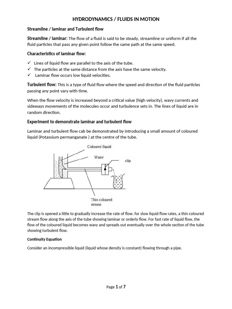 Understanding Laminar and Turbulent Flow | PDF | Fluid Dynamics | Pressure