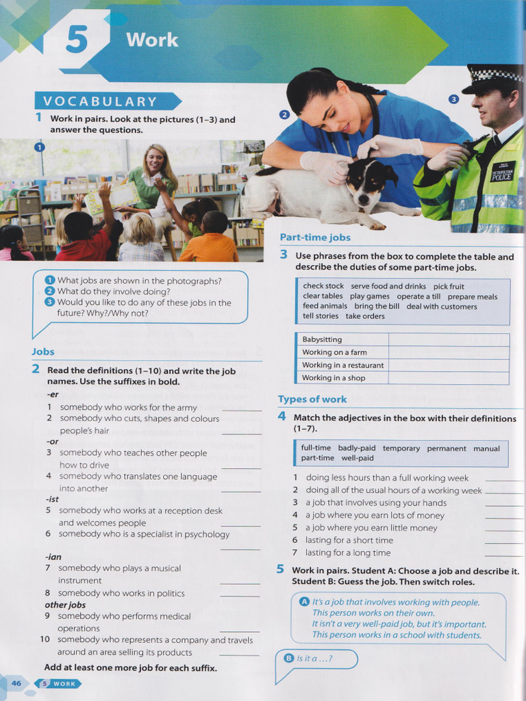 OET B1 - 05 - Work | PDF