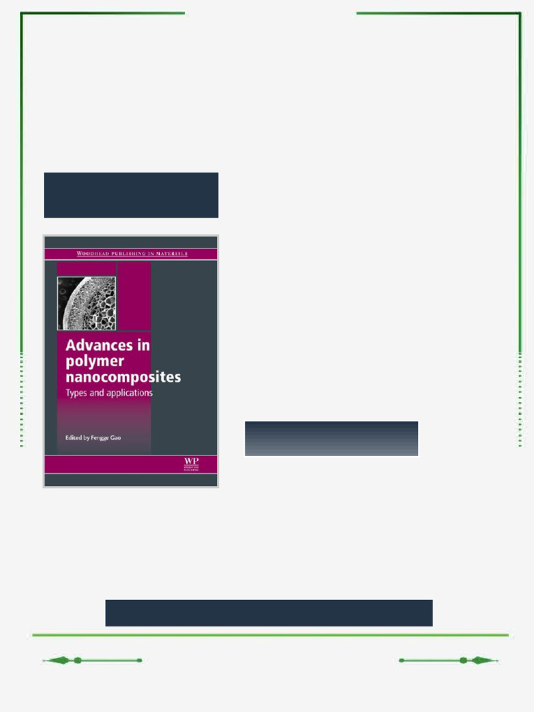 Advances in polymer nanocomposites Types and applications 1st Edition ...