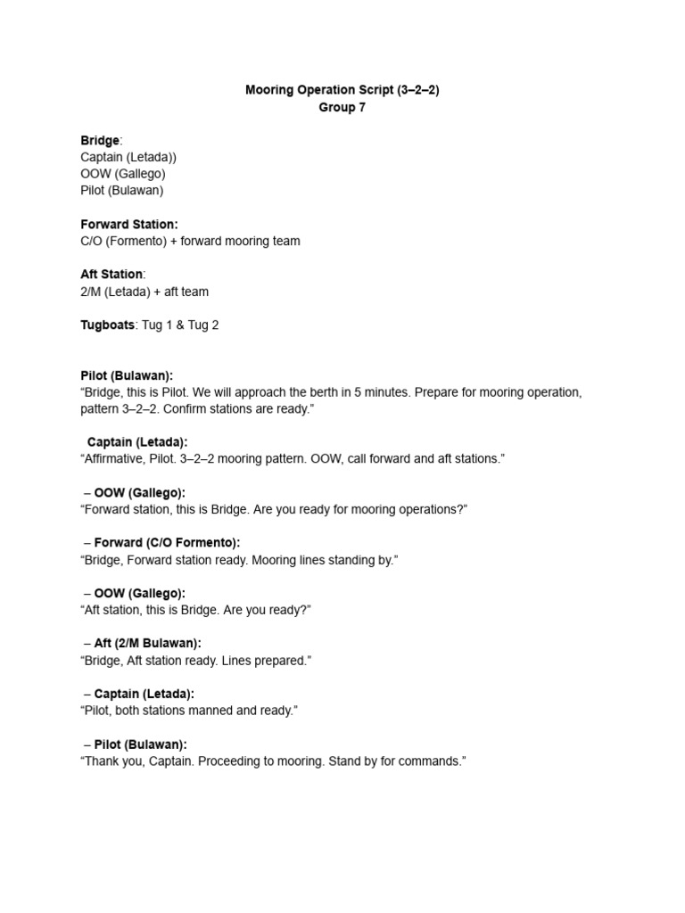 Script in Marcom | PDF | Tugboat | Ship Types