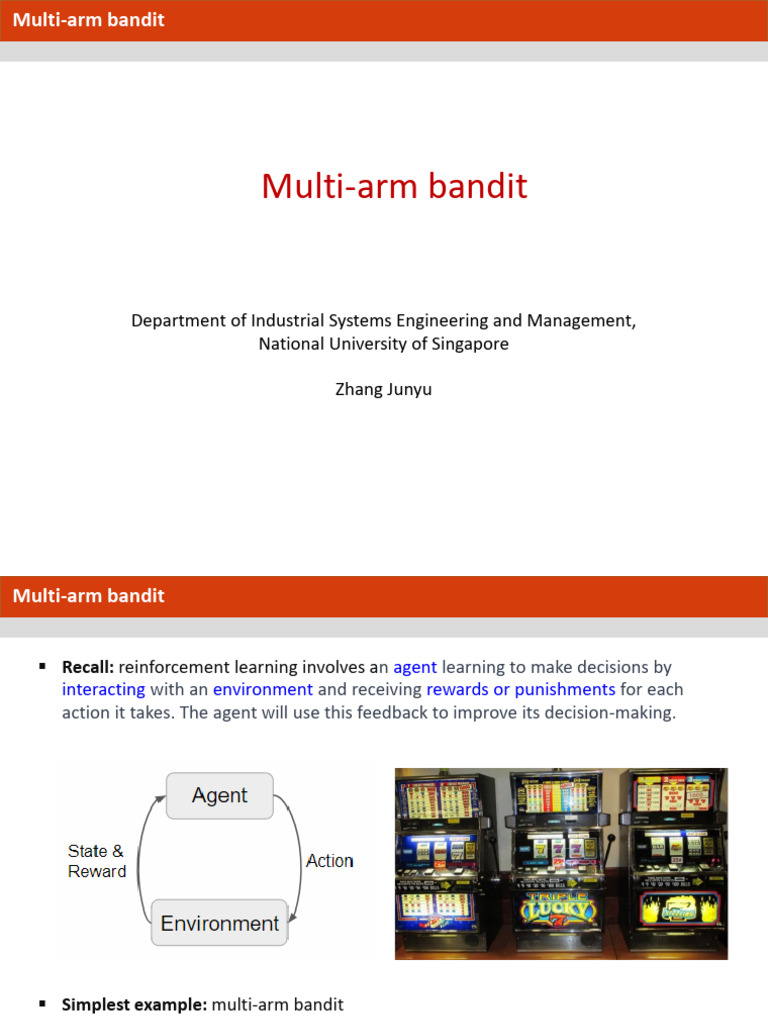 Understanding Multi-Arm Bandit Algorithms | PDF | Applied Mathematics ...