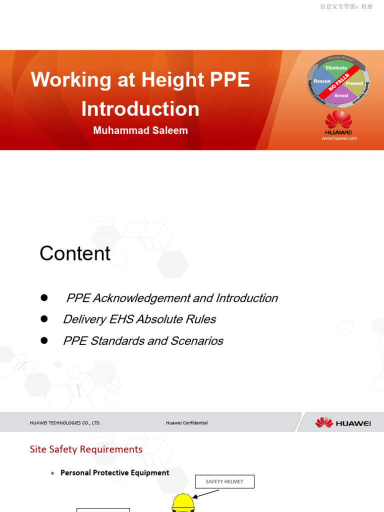 Working at Height PPE Guidelines | PDF | Personal Protective Equipment ...