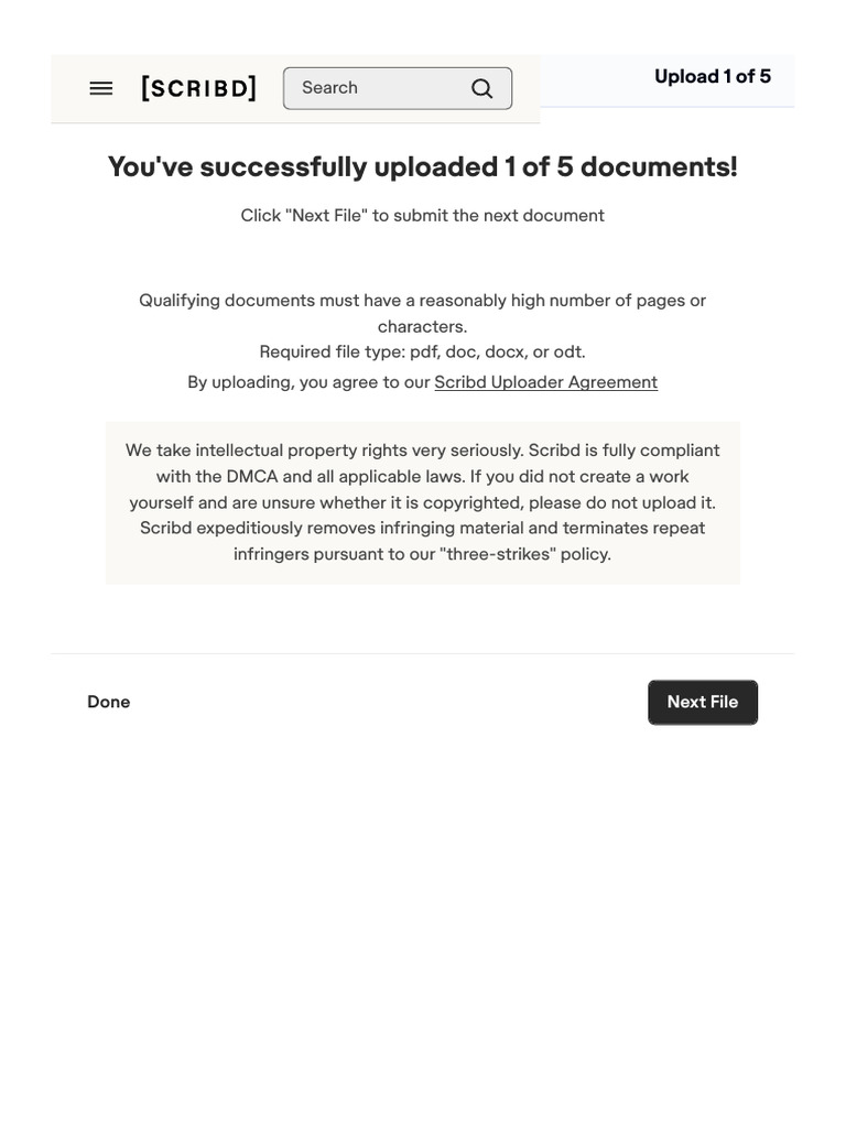 Document Upload Confirmation | PDF