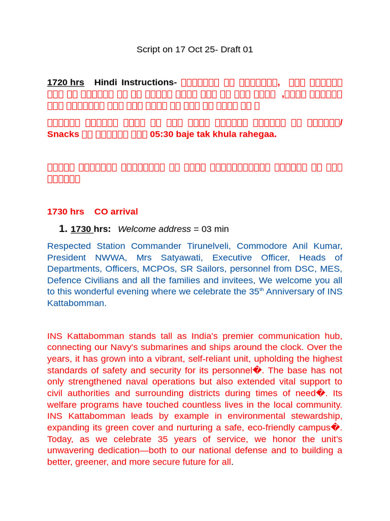 MC Script Draft 01 | PDF