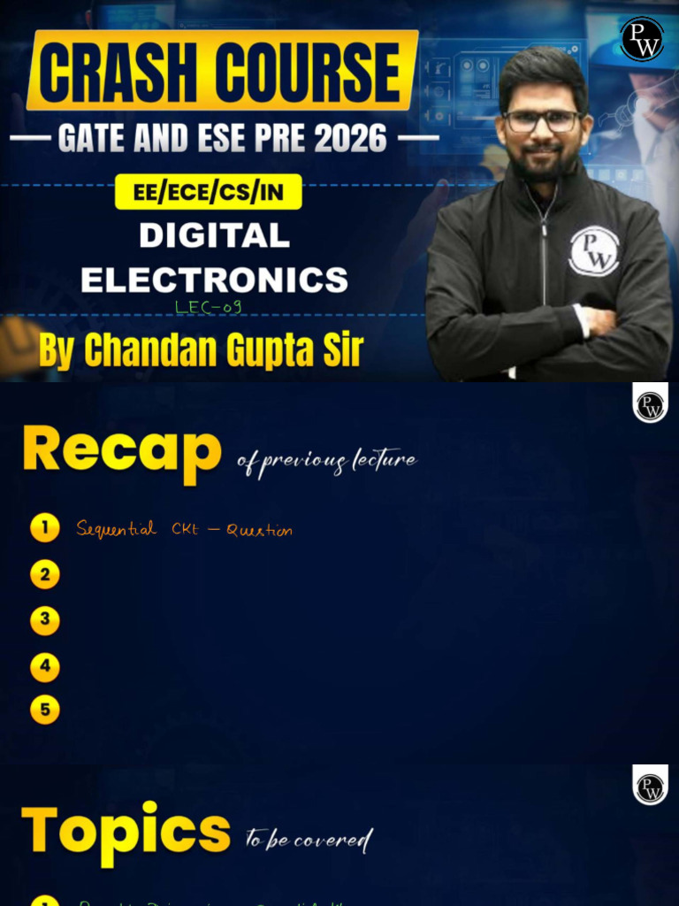 Digital Electronics 09 Class Notes | PDF