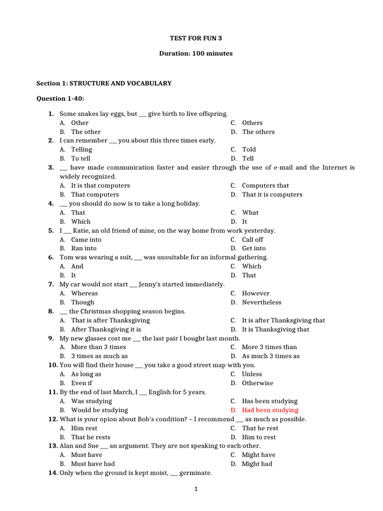 English Language Proficiency Test | PDF | Thyroid | Hypothyroidism